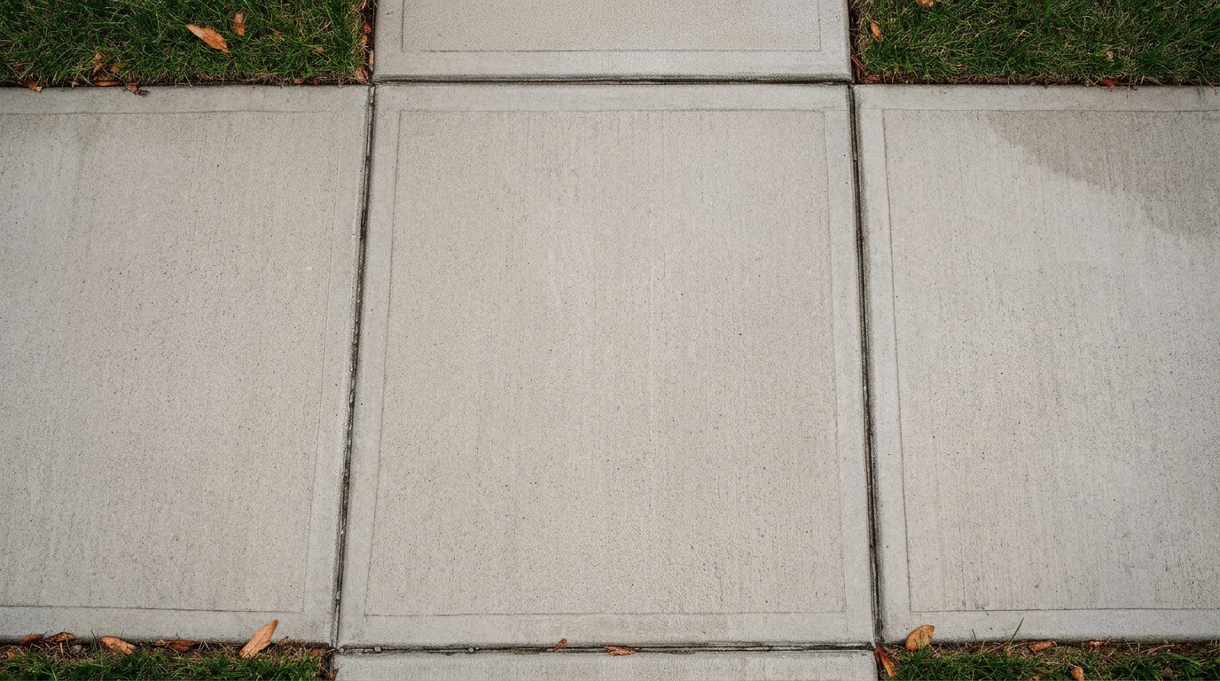 After pressure washing
